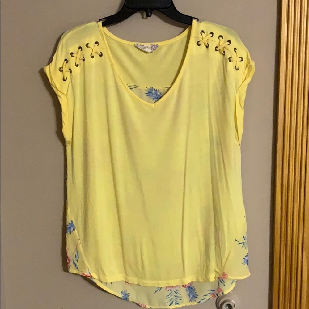 Flowy top.